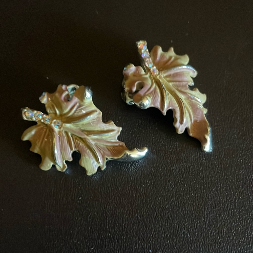 Vintage BSK Clip On Earrings
